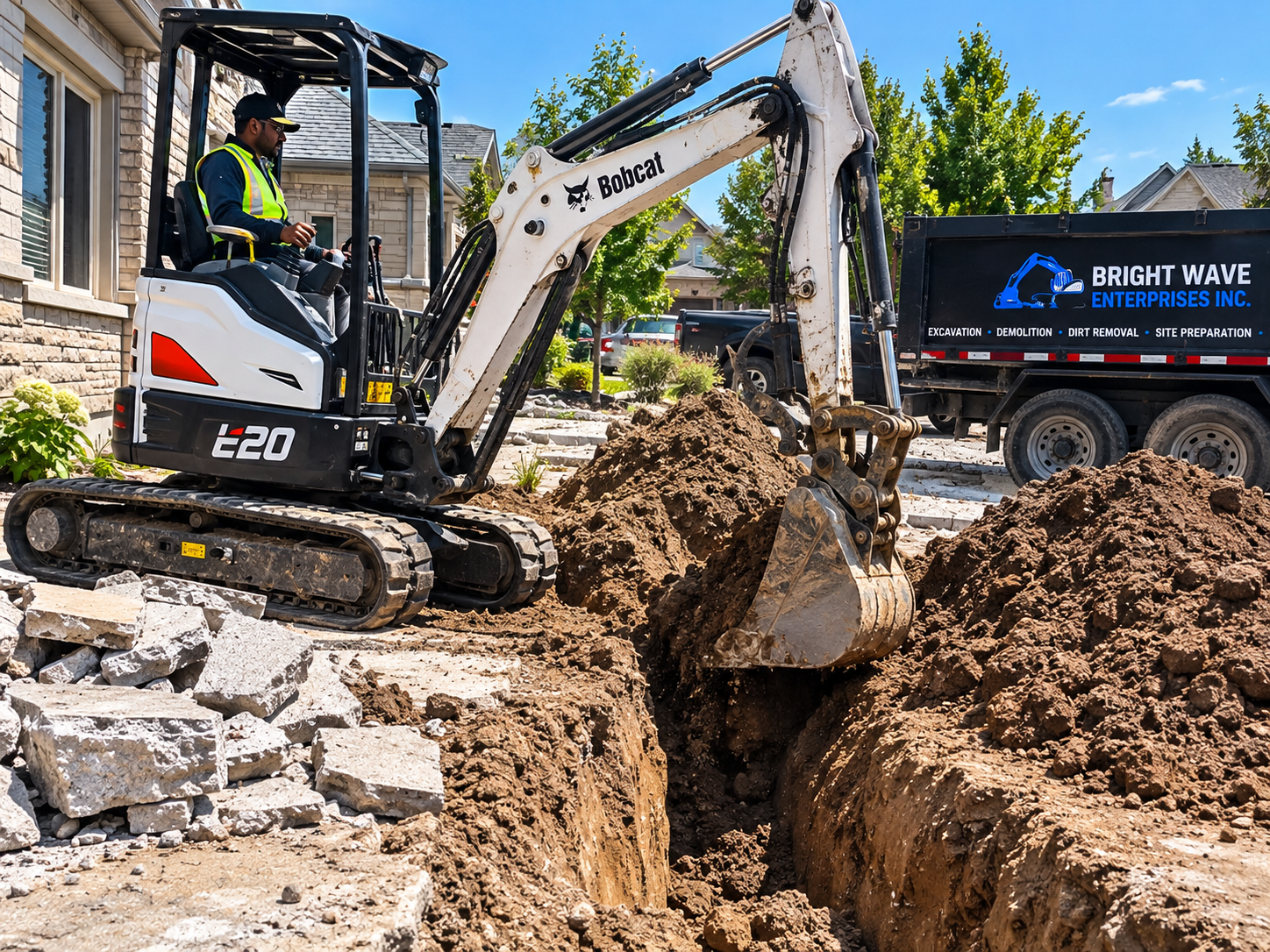 Trenching and utility excavation in the GTA